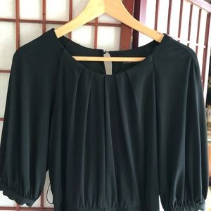 Max and Cleo black midi dress